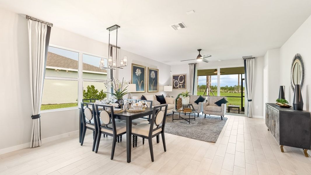 Furnished interior in a model home at Palmetto Landing at Babcock Ranch in Punta Gorda (Image 26).