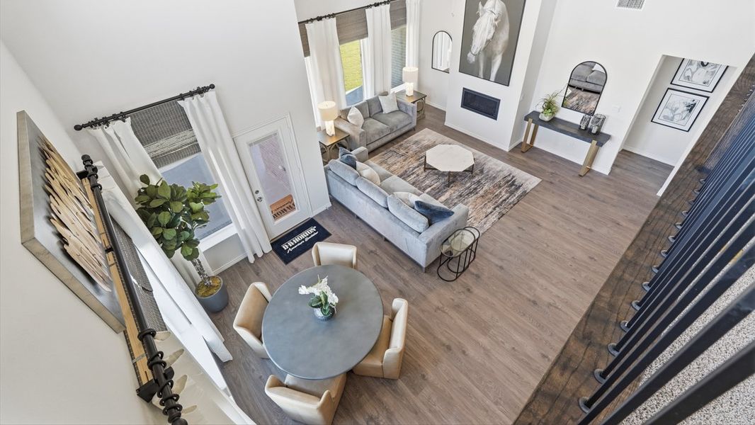 Furnished interior in a model home at Morning Ridge in Princeton (Image 45).