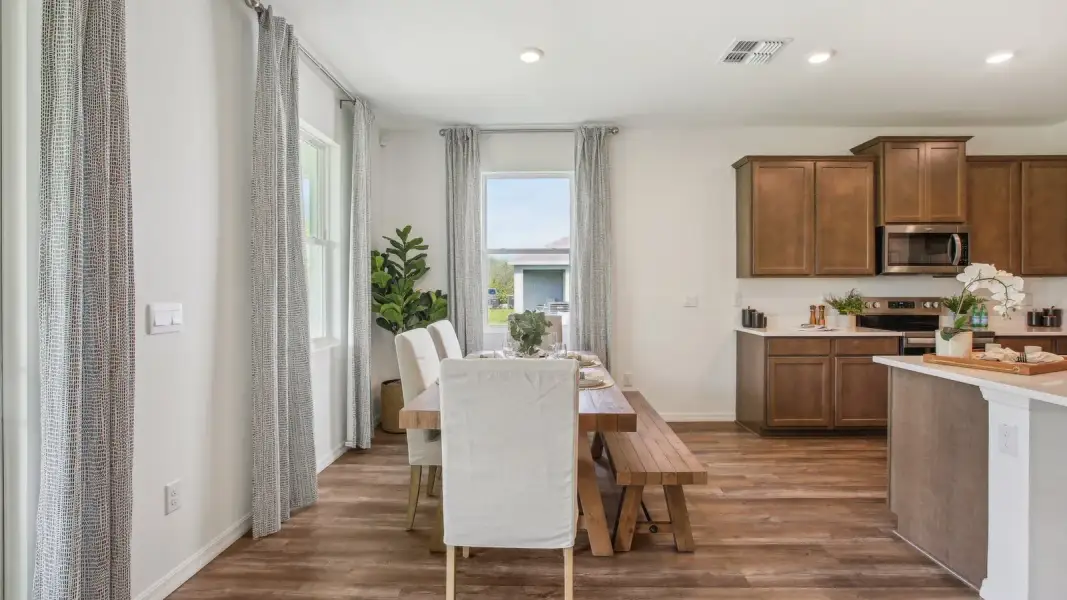 Furnished interior in a model home at Pasadena Ridge in Dade City (Image 15).