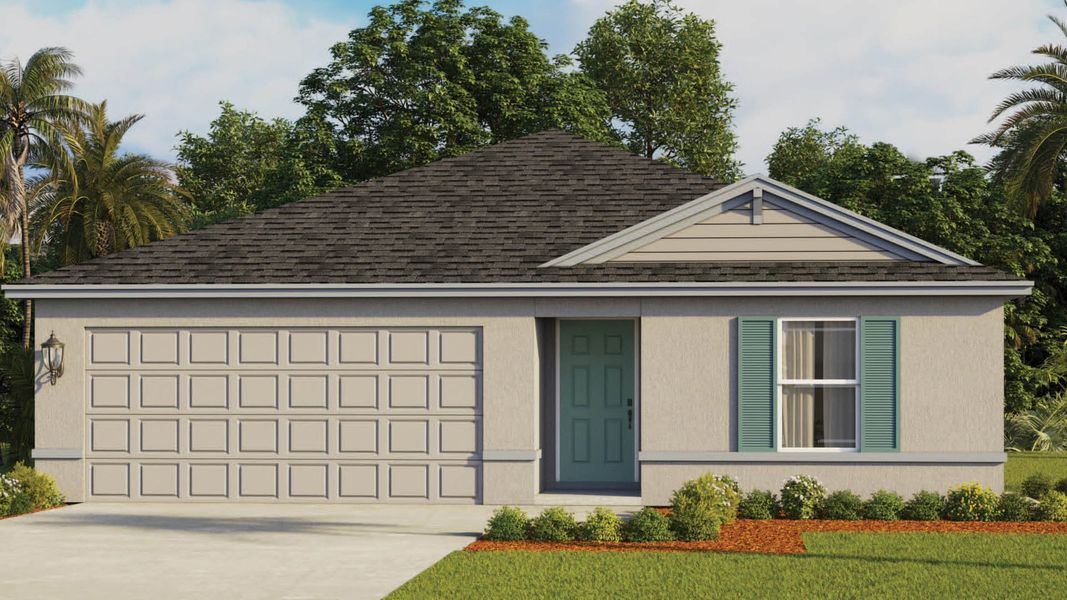 Front exterior of a home in the Okeechobee Spot Lots community, located in Okeechobee, FL (Image 2). Front exterior of a home in the Okeechobee Spot Lots community, located in Okeechobee, FL (Image 2).