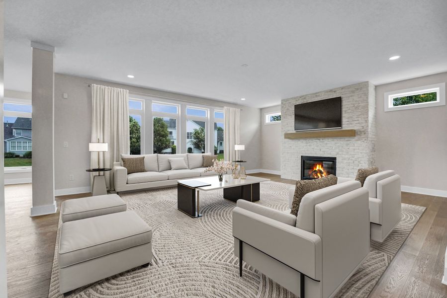 Furnished interior in a model home at Birdsong Estates in Orchard Park (Image 14).