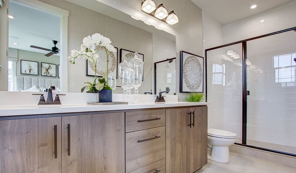 Furnished interior in a model home at Urban Collection at Palmer Village in Colorado Springs (Image 16).