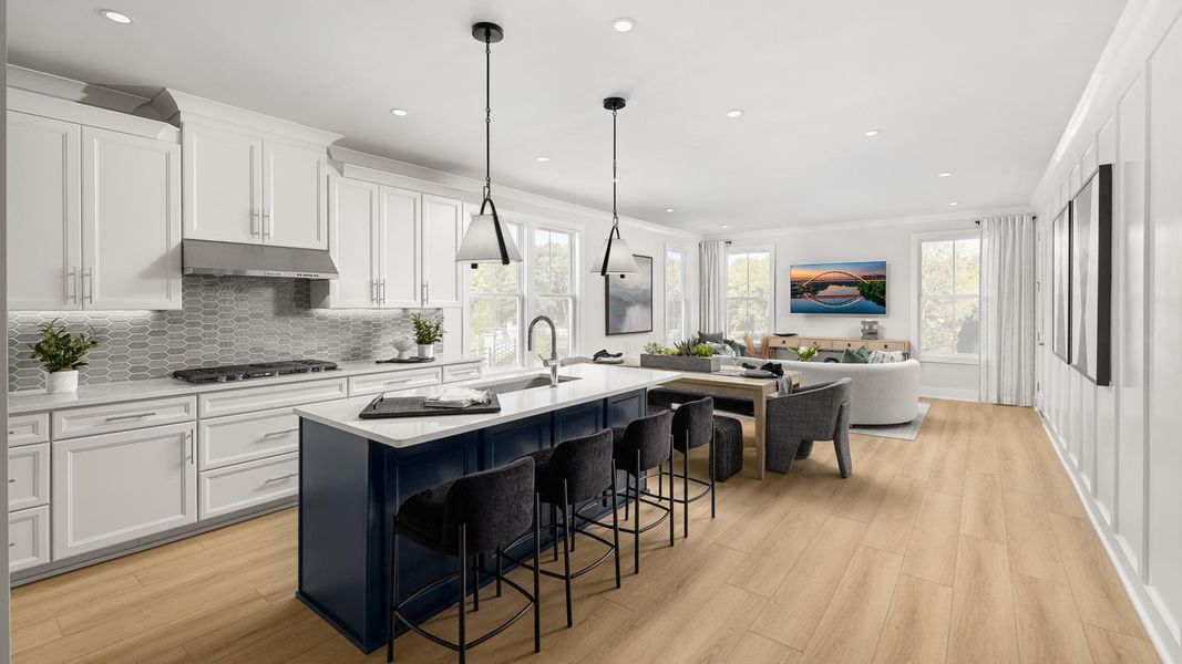 Open-concept floor plans are ideal for entertaining Open-concept floor plans are ideal for entertaining