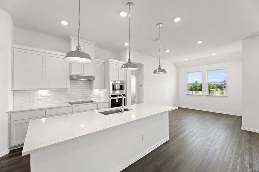 Furnished interior in a model home at Willow Springs 50's in Fort Worth (Image 20).