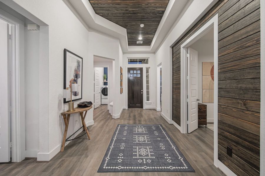 Furnished interior in a model home at The Reserve at Potranco Oaks in Castroville (Image 5).