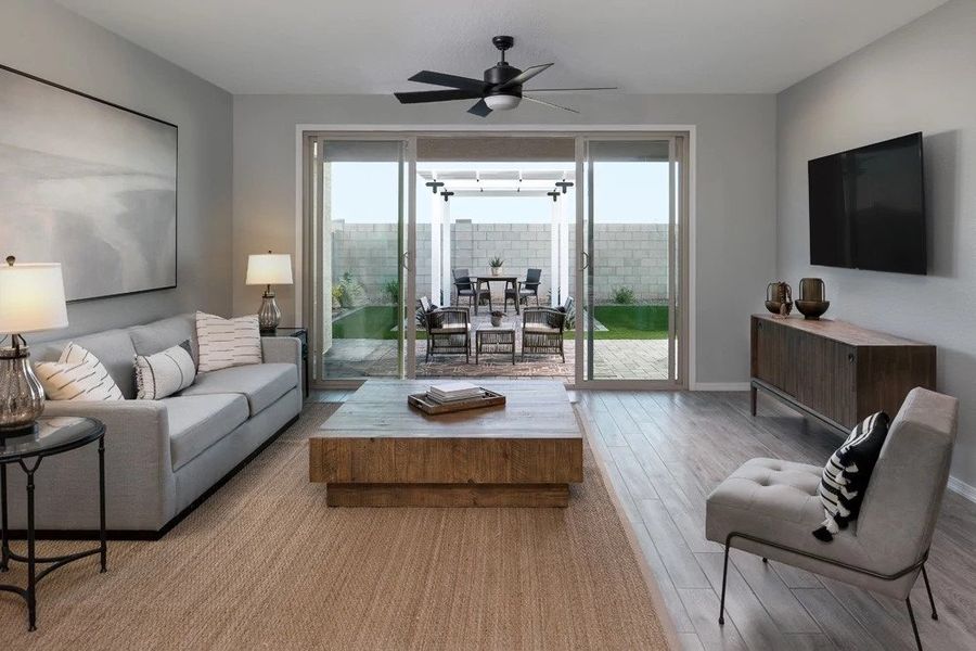 Furnished interior in a model home at Solara in Laveen (Image 6). Furnished interior in a model home at Solara in Laveen (Image 6).