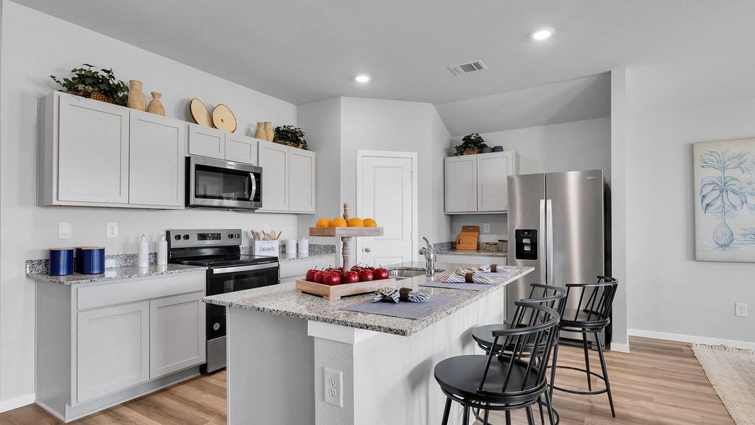 Furnished interior in a model home at Cornerstone in Rockdale (Image 5).