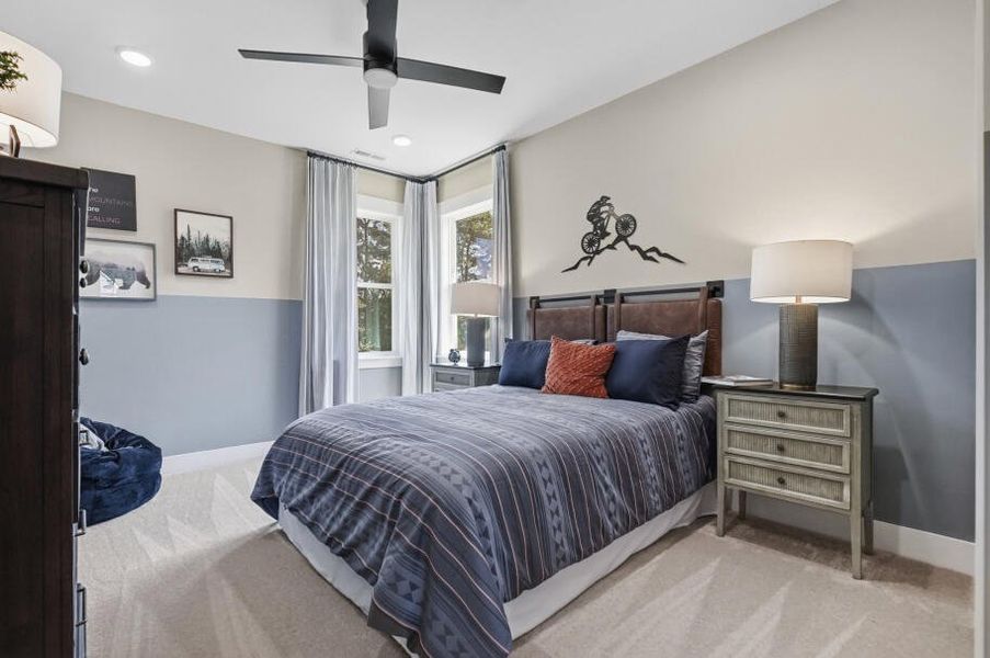 Furnished interior in a model home at Rock Creek in Denver (Image 42).