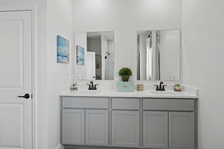 Furnished interior in a model home at Malabar Springs Premier in Palm Bay (Image 7).