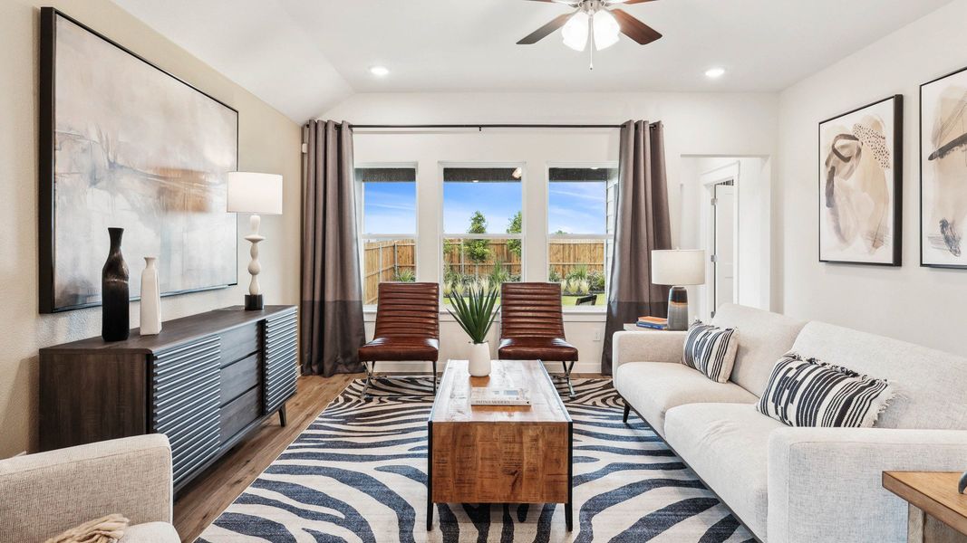 Furnished interior in a model home at Morningside in Josephine (Image 4).