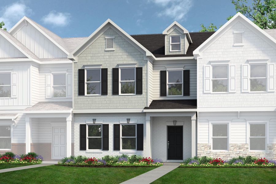 Front exterior of a home in the Wilson Meadows community, located in Clarksville, TN (Image 2).