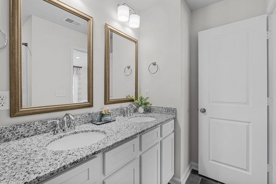 Furnished interior in a model home at Faith Hill in West Columbia (Image 19).