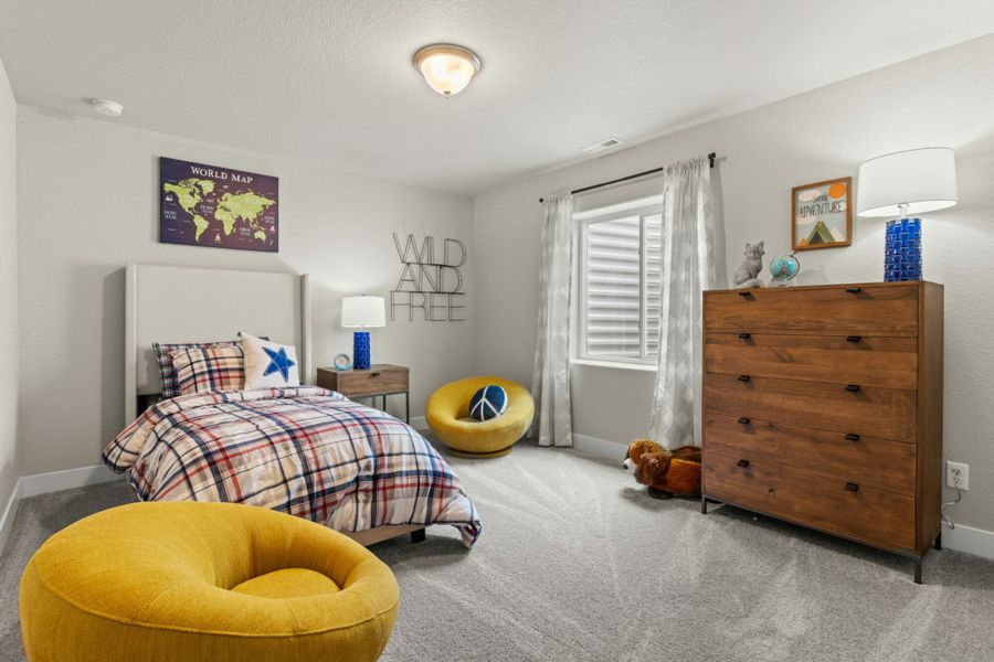 Furnished interior in a model home at Hidden Valley – Clover Collection in Severance (Image 32).