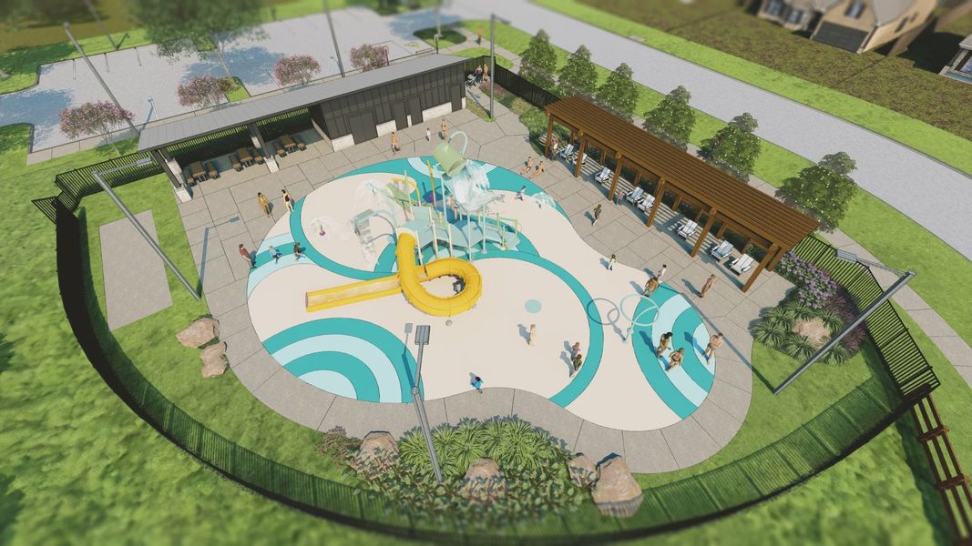 Splash Pad Rendering in August Meadows Splash Pad Rendering in August Meadows