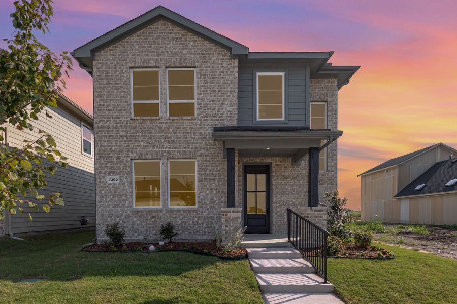Front exterior of a home in the Canterbury Cove community, located in Rowlett, TX (Image 8). Front exterior of a home in the Canterbury Cove community, located in Rowlett, TX (Image 8).