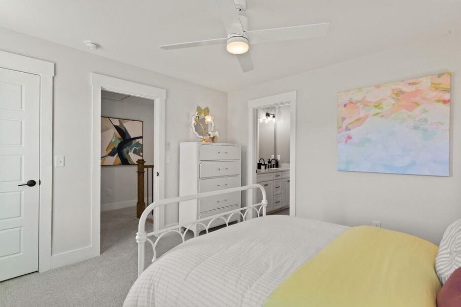 Furnished interior in a model home at Founders Club in Moore (Image 22).