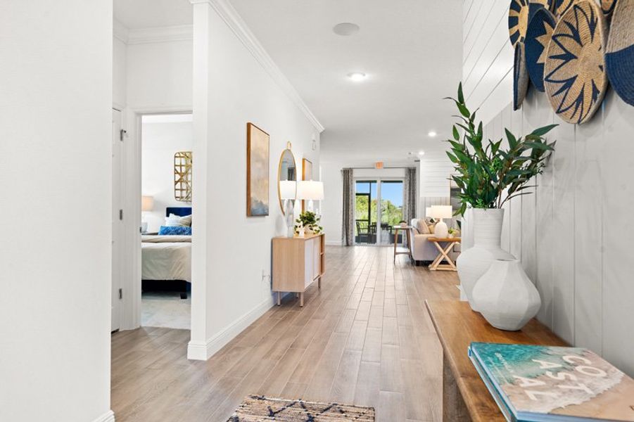 Furnished interior in a model home at Sebastian Highlands in Sebastian (Image 3).