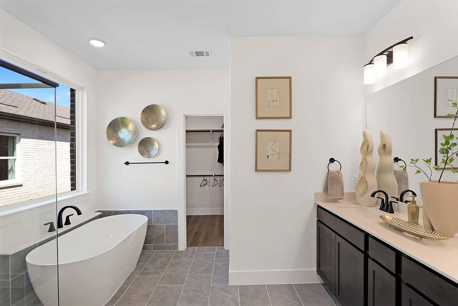 Furnished interior in a model home at Parkside in Denton (Image 17). Furnished interior in a model home at Parkside in Denton (Image 17).