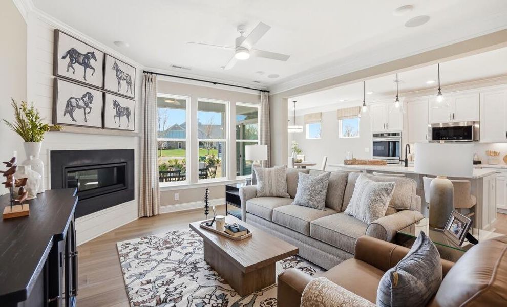 Furnished interior in a model home at Hillcrest Grove in Wendell (Image 8).