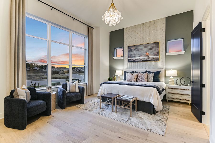 Furnished interior in a model home at Caliterra in Dripping Springs (Image 26). Furnished interior in a model home at Caliterra in Dripping Springs (Image 26).