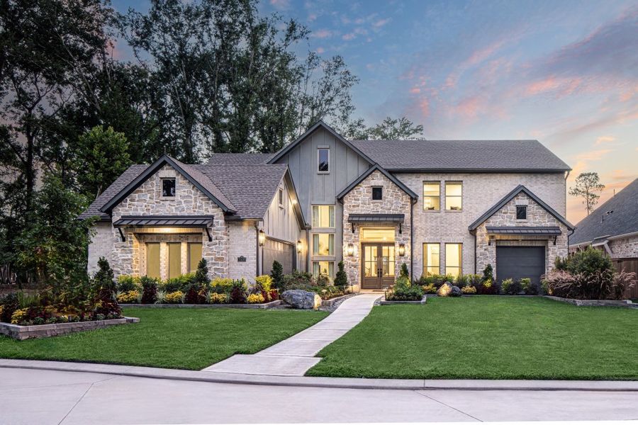 Front exterior of a home in the The Highlands community, located in Porter, TX (Image 3).