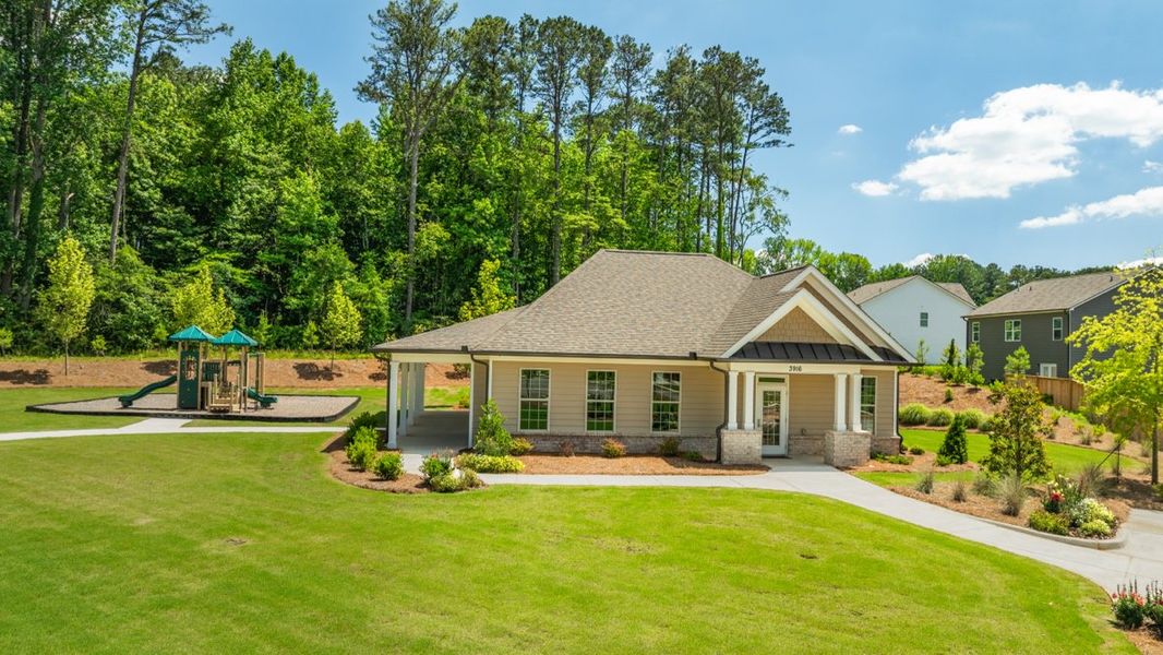 Front exterior of a home in the Fairhaven community, located in Lithia Springs, GA (Image 6).