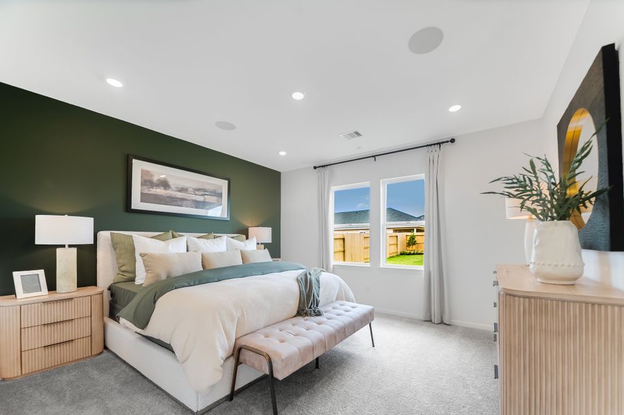 Furnished interior in a model home at Newport Grove 50s in Crosby (Image 3).