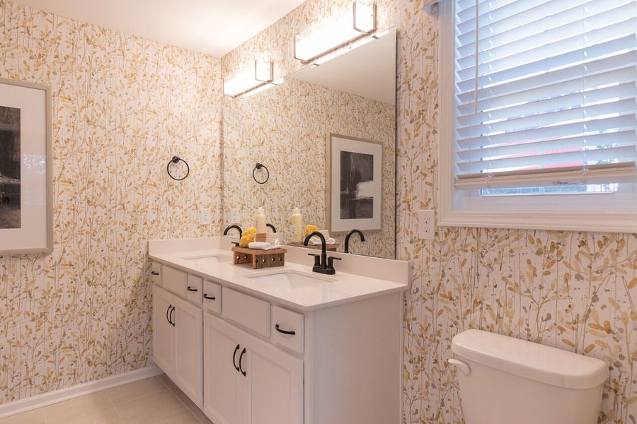 Furnished interior in a model home at Coventry Woods in Fayetteville (Image 26).