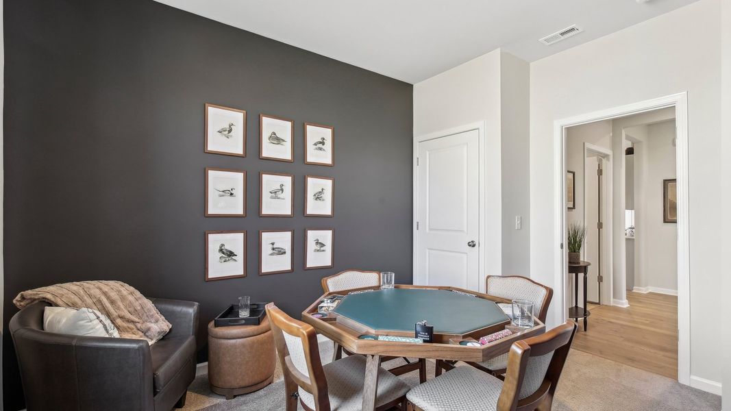 Furnished interior in a model home at CDJ Farms in Portland (Image 27).