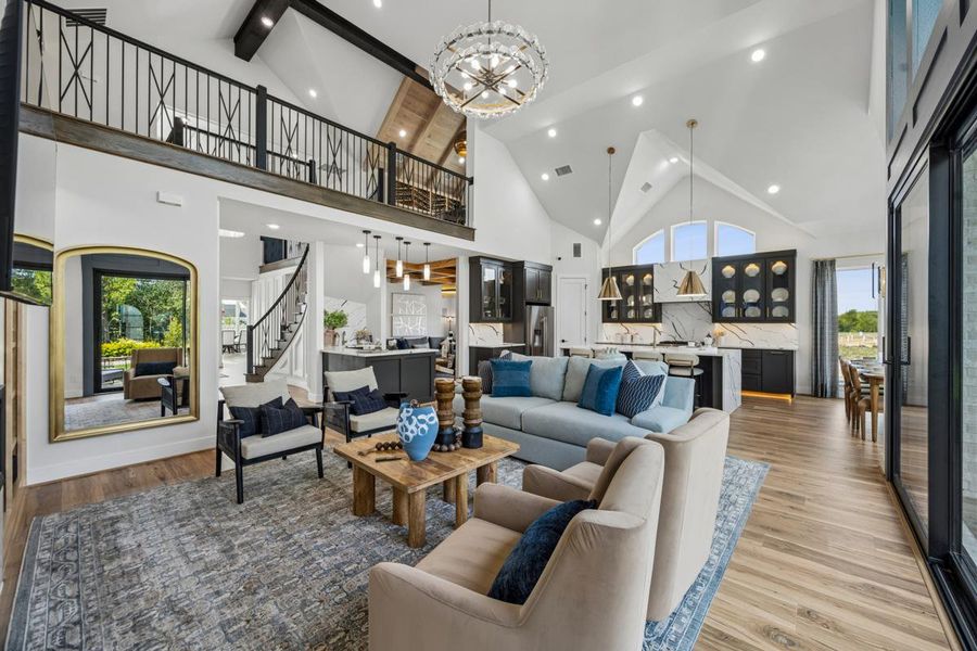 Furnished interior in a model home at Creekside at Elevon in Lavon (Image 11).