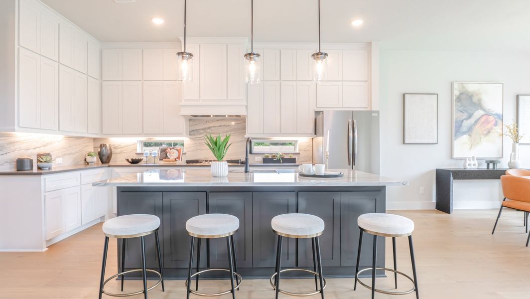 Furnished interior in a model home at Collinsbrook Farm in Frisco (Image 15). Furnished interior in a model home at Collinsbrook Farm in Frisco (Image 15).