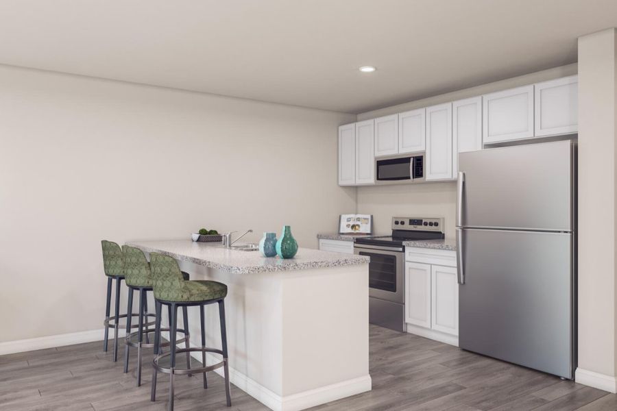 Furnished interior in a model home at Summit Place in Eden (Image 17).