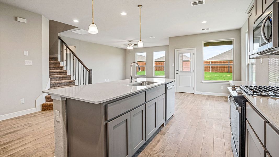 Furnished interior in a model home at Parkerville Meadows in DeSoto (Image 17).