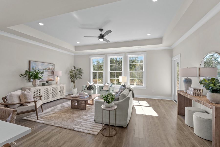 Furnished interior in a model home at Huckleberry Estates in Conway (Image 11).