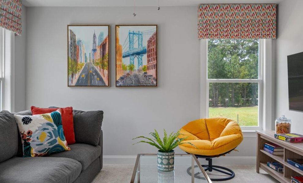 Furnished interior in a model home at Parker's Preserve in Ridgeville (Image 35).