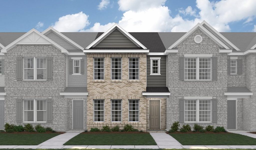 Front exterior of a home in the The Towns at Lynwood Station community, located in Mount Juliet, TN (Image 11). Front exterior of a home in the The Towns at Lynwood Station community, located in Mount Juliet, TN (Image 11).