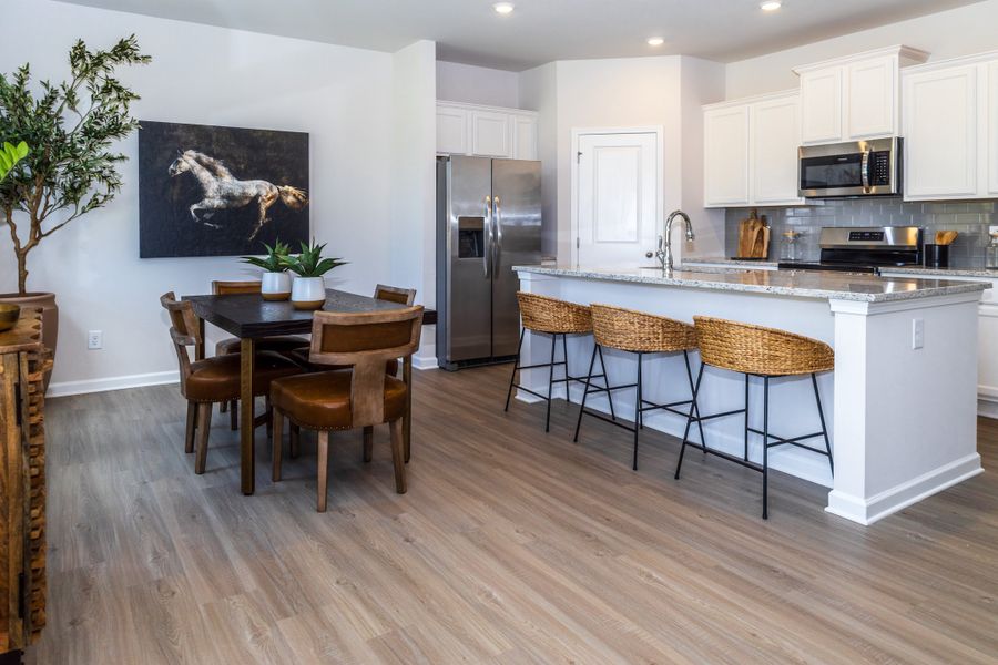 Furnished interior in a model home at The Retreat at Browns Ridge in Newnan (Image 6).