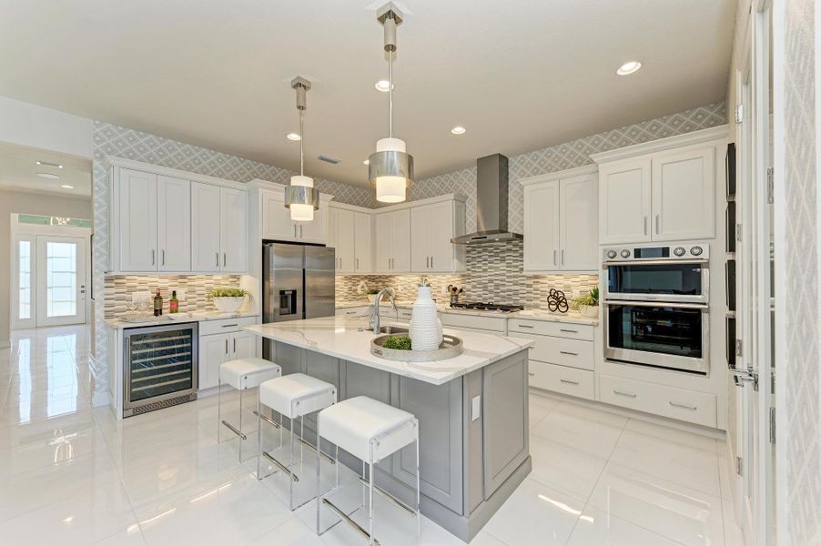 Furnished interior in a model home at The Willows in Parrish (Image 7).