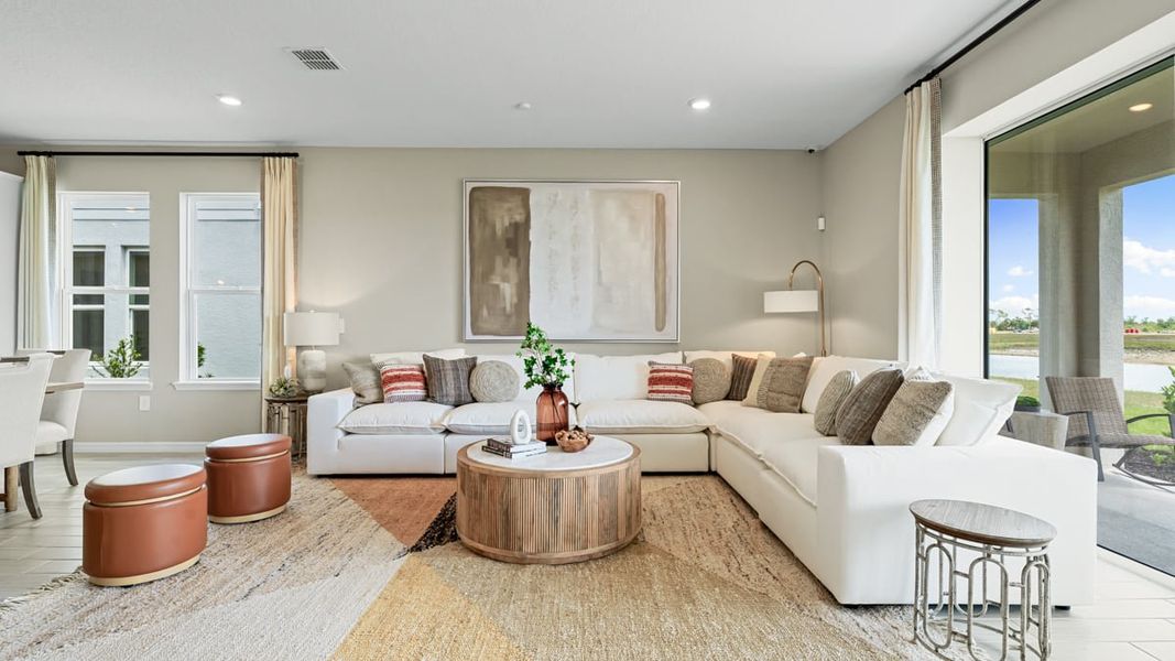 Furnished interior in a model home at Indigo Creek in Apollo Beach (Image 23). Furnished interior in a model home at Indigo Creek in Apollo Beach (Image 23).