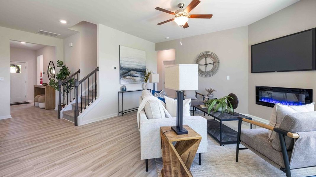 Furnished interior in a model home at Logan Farms in Mooresville (Image 11).