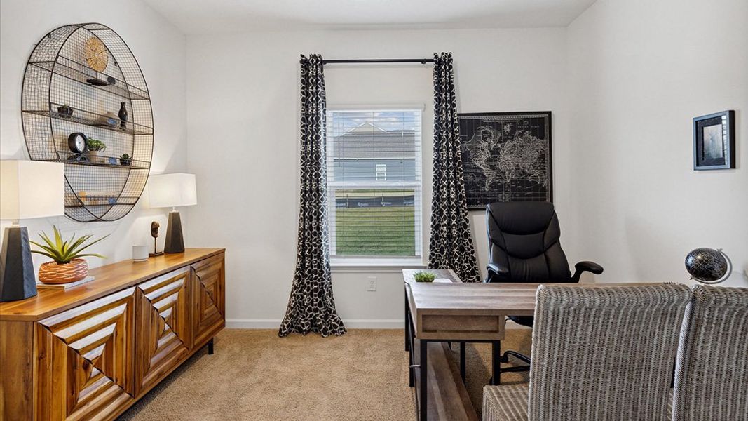 Furnished interior in a model home at The Ridge at Neals Landing in Knoxville (Image 26).