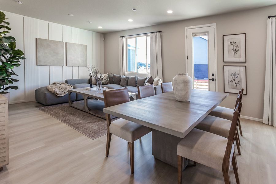Furnished interior in a model home at Bloom in Fort Collins (Image 14).