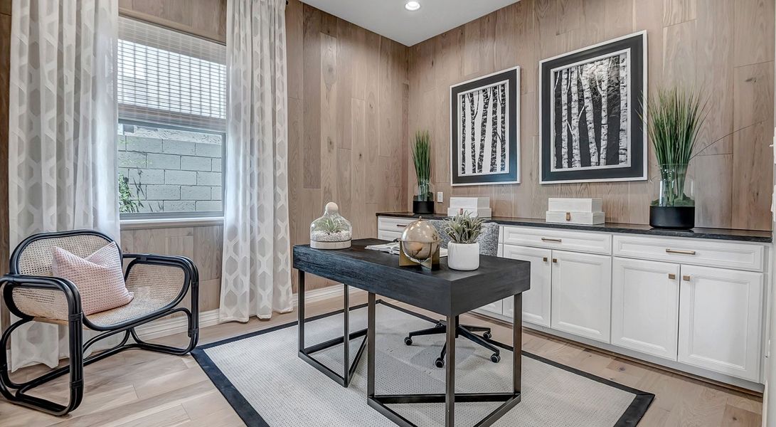 Furnished interior in a model home at Fire Sky at Alamar in Avondale (Image 28).