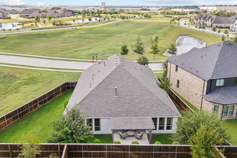 Plan 1685 Aerial Representative Photo by American Legend Homes