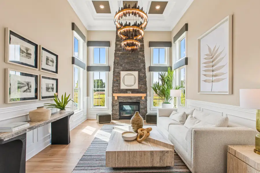 Furnished interior in a model home at The Meadows at Majors Drive in Cumming (Image 6).