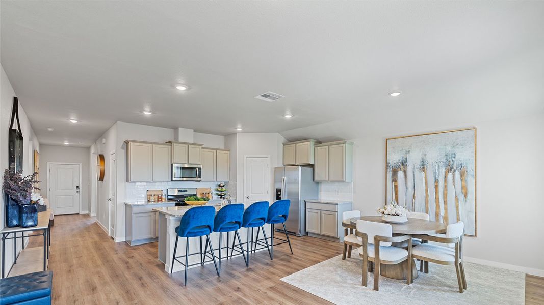 Furnished interior in a model home at Royal Oak South in Corpus Christi (Image 14).