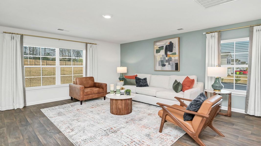 Furnished interior in a model home at Grand Oaks in Columbia (Image 24).