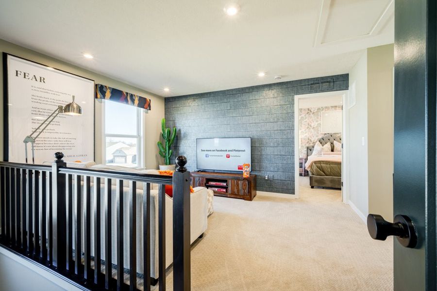 Furnished interior in a model home at Sage Woods in Dallas (Image 20).