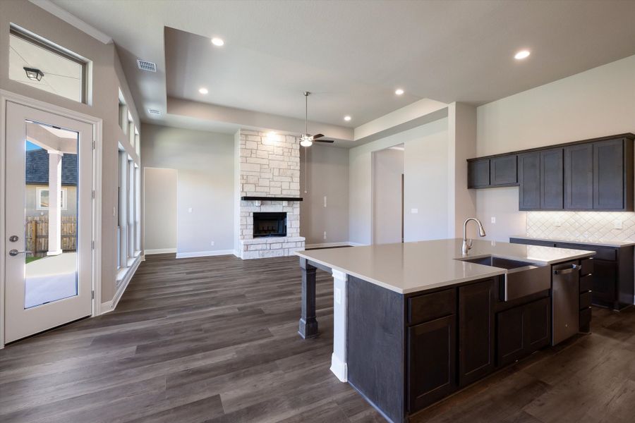Furnished interior in a model home at Harvest Hills in Marion (Image 6).