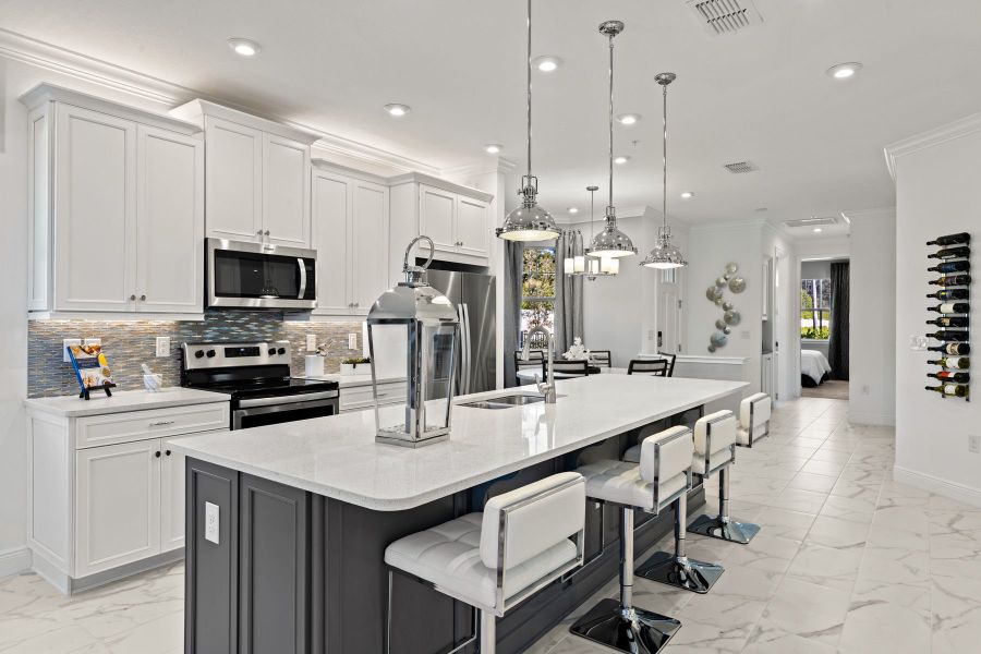 Furnished interior in a model home at Arboretum in Naples (Image 10).